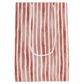 Sac Cadeau Moyen Red White Stripes Christmas (Dos)