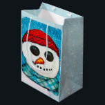 Sac Cadeau Moyen Réflexions Christmas Snowman MEDIUM SEULEMENT<br><div class="desc">Pour moyen seulement ! Essayez également notre tissu bleu assorti dans la plus petite taille, sac cadeau large avec tissu bonhomme de neige, sac à vin et les charmes avec papier de tissu assorti, papier d'emballage, étiquettes cadeaux personnalisées et boîtes cadeaux pour des fournitures de cadeaux! Disponible également en carte...</div>