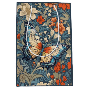 Sac Cadeau Moyen Regal Butterfly Amidst William Morris Floral