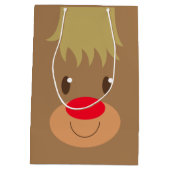 Sac Cadeau Moyen Reindeer Noël Vacances Moyen Cadeau (Dos)