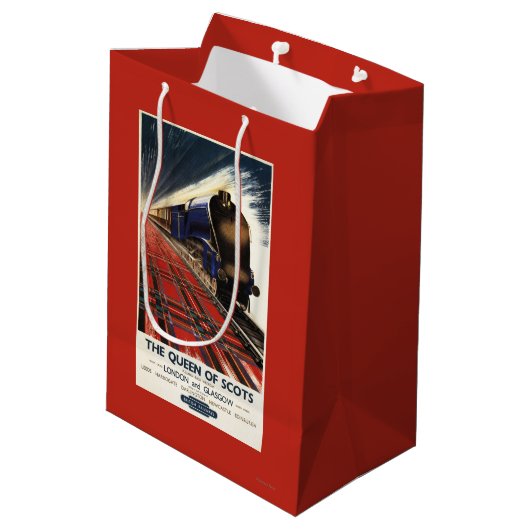 Sac Cadeau Moyen Reine de train écossais de pullman (Dos Angle)