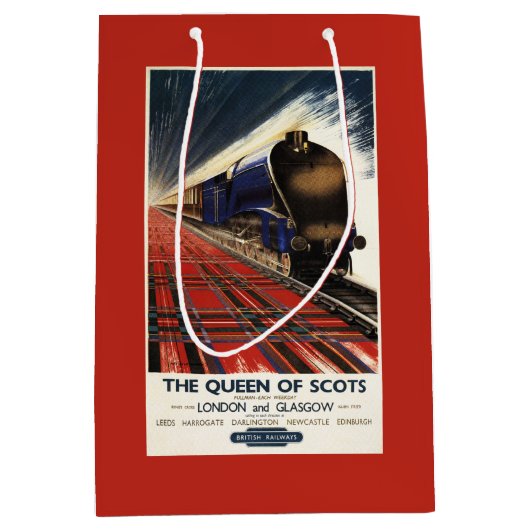 Sac Cadeau Moyen Reine de train écossais de pullman (Devant)