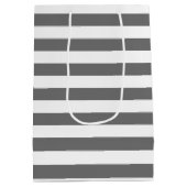 Sac Cadeau Moyen Remerciements de mariage avec motif rayé moderne (Dos)