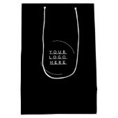 Sac Cadeau Moyen Remplacez votre logo  (Dos)