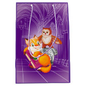 Sac Cadeau Moyen renard et hibou (Devant)