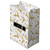 Sac Cadeau Moyen Rennes Or (Devant Angle)
