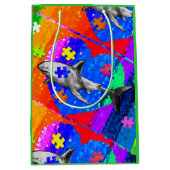 Sac Cadeau Moyen Requin autiste (Devant)