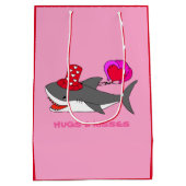 Sac Cadeau Moyen Requin de la Saint Valentin (Dos)