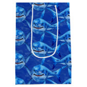 Sac Cadeau Moyen Requins affamés (Dos)
