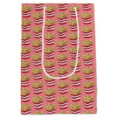 Sac Cadeau Moyen Restauration rapide frites frites frites pommes de (Dos)