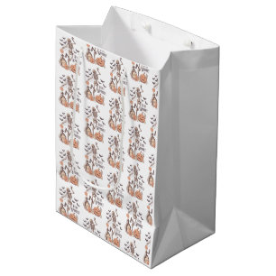 Sac Cadeau Moyen Restez Spooky Cimetière Squelette Blanc Halloween
