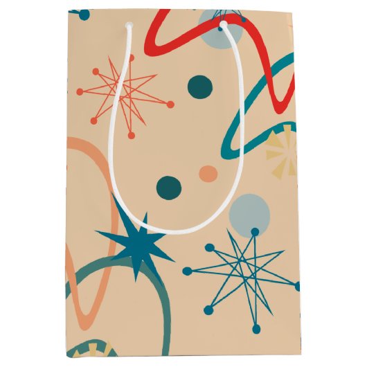 Sac Cadeau Moyen Rétro atomique des années 1950 (Devant)