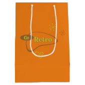 Sac Cadeau Moyen Retro Moderne du milieu du siècle (Dos)