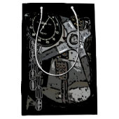 Sac Cadeau Moyen Retro Racing Oldtimer Détails Design graphique (Devant)