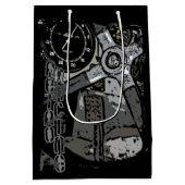 Sac Cadeau Moyen Retro Racing Oldtimer Détails Design graphique (Dos)