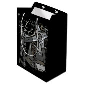Sac Cadeau Moyen Retro Racing Oldtimer Détails Design graphique (Dos Angle)