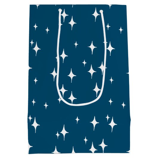 Sac Cadeau Moyen Retro Stardust Starburst Stars Nouvel An (Dos)