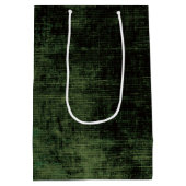 Sac Cadeau Moyen Rétro texture verte grunge d'Emo (Dos)