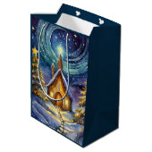 Sac Cadeau Moyen Réveillon de Noël (Dos Angle)