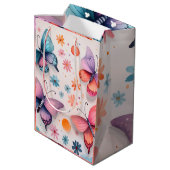 Sac Cadeau Moyen Rêves de Papillon (Dos Angle)