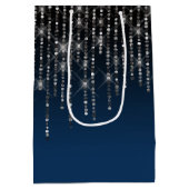 Sac Cadeau Moyen Rhinestone Bling Anniversaire et nom Medium Bag ca (Dos)