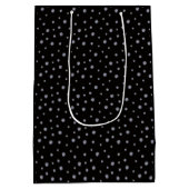 Sac Cadeau Moyen Rhinestones en noir (Dos)