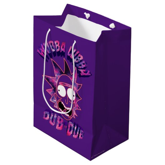 Sac Cadeau Moyen RICK ET MORTY™ | Dub-Dub Lubba Wubba (Devant Angle)