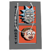Sac Cadeau Moyen RICK ET MORTY™ | Graphique de panneau de pixels (Devant)