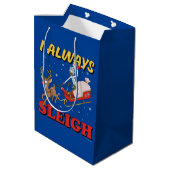 Sac Cadeau Moyen Rick et Morty | I Always Sleigh (Dos Angle)
