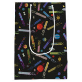 Sac Cadeau Moyen RICK ET MORTY™ | Motif de la comète spatiale (Dos)