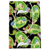 Sac Cadeau Moyen RICK ET MORTY™ | Motif de portails en panne (Devant)