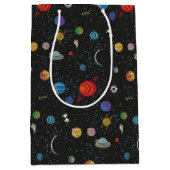 Sac Cadeau Moyen RICK ET MORTY™ | Motif spatial (Devant)