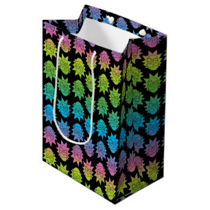 Sac Cadeau Moyen RICK ET MORTY™ Rainbow Rick Head motif
