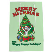Sac Cadeau Moyen Rick et Morty | Rick Merry Rickmas (Dos)