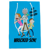 Sac Cadeau Moyen RICK ET MORTY™ | Rick, Morty et Summer (Devant)