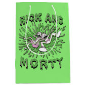 Sac Cadeau Moyen RICK ET MORTY™ | Tomber Dans La Tva Acide (Devant)