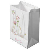 Sac Cadeau Moyen Robe de Mariée Shower de Mariage  (Devant Angle)
