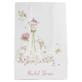 Sac Cadeau Moyen Robe de Mariée Shower de Mariage  (Dos)