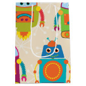 Sac Cadeau Moyen Robot coloré d'enfants (Dos)
