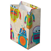 Sac Cadeau Moyen Robot coloré d'enfants (Dos Angle)