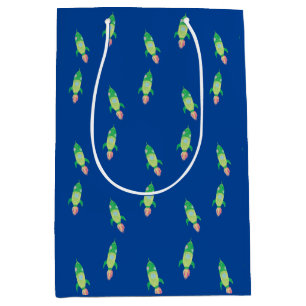 Sac Cadeau Moyen Rocket Green Childing Space