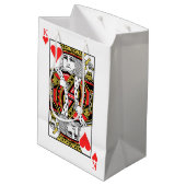 Sac Cadeau Moyen Roi des coeurs (Dos Angle)