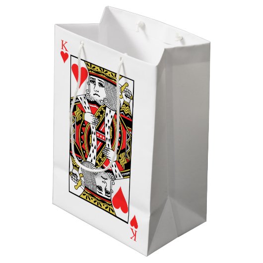 Sac Cadeau Moyen Roi des coeurs (Dos Angle)