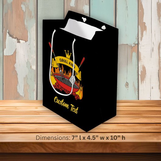 Sac Cadeau Moyen Roi du Grill