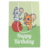 Sac Cadeau Moyen Rollage Anime Tuffy et Jerry Apple (Dos)