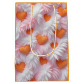 Sac Cadeau Moyen Romantic Heart Pattern Gift Bag (Dos)