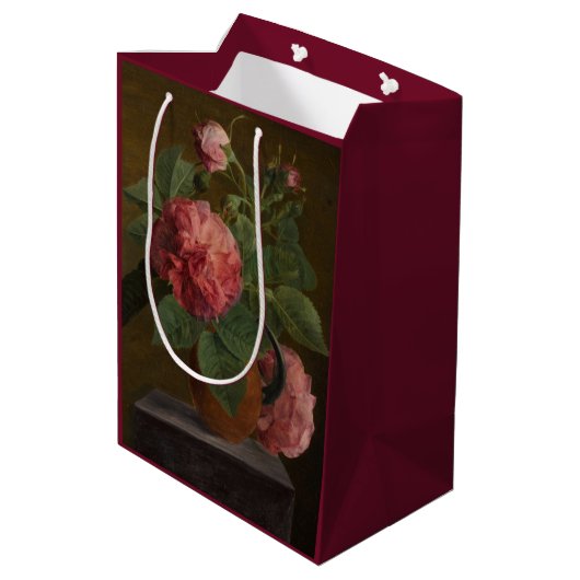 Sac Cadeau Moyen Romantic Old English Roses (Dos Angle)