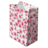 Sac Cadeau Moyen Romantic pink Cherry blosson (Dos Angle)