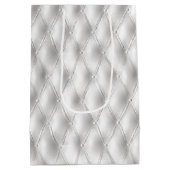 Sac Cadeau Moyen Romantique Blanc Faux Cuir (Dos)