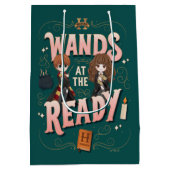 Sac Cadeau Moyen Ron & Hermione Wands au Ready (Dos)